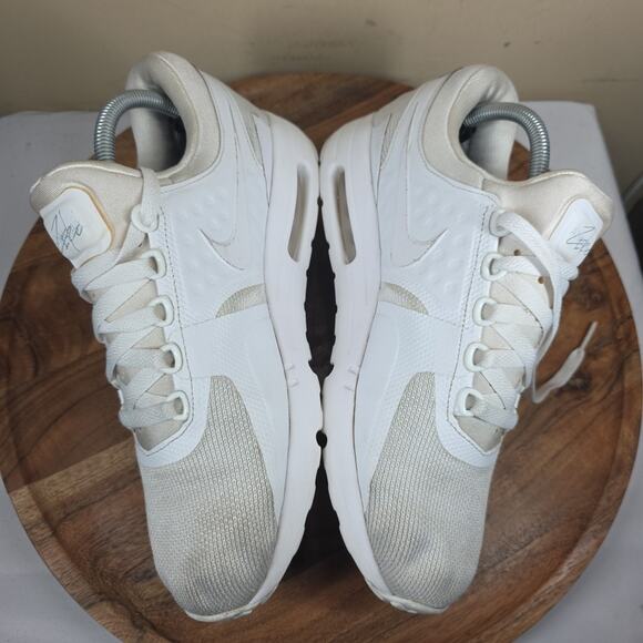 Nike Air Max Zero Essentials Triple White Mens Size 9 Low Top Shoes 876070-100 - Picture 6 of 10
